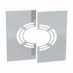 Abdeckblende 0° - 30° Hinterlüftet, Zweiteilig Für Der PROFI Edelstahl