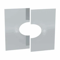 Abdeckblende 0° - 30° Zweiteilig Für DW-DESIGN Edelstahl Matt Geschliffen