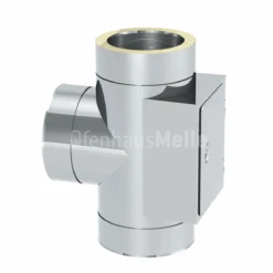 Anschlussstück 90° Inkl. Reinigung Mit Tür Der GÜNSTIGE Edelstahl