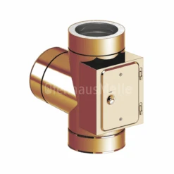 Anschlussstück 90° Inkl. Reinigung Mit Tür Der PROFI Kupfer