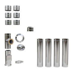 Edelstahlschornstein Bausatz Doppelwandig Der PROFI 5,30 M 5 Edelstahlschornstein Bausatz Doppelwandig Der PROFI 5,30 M -Heizgeräte Verkauf edelstahlschornstein bausatz doppelwandig der profi 530 m2