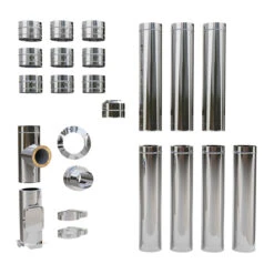 Edelstahlschornstein Bausatz Doppelwandig Der PROFI 8,30 M 5 Edelstahlschornstein Bausatz Doppelwandig Der PROFI 8,30 M -Heizgeräte Verkauf edelstahlschornstein bausatz doppelwandig der profi 830 m2