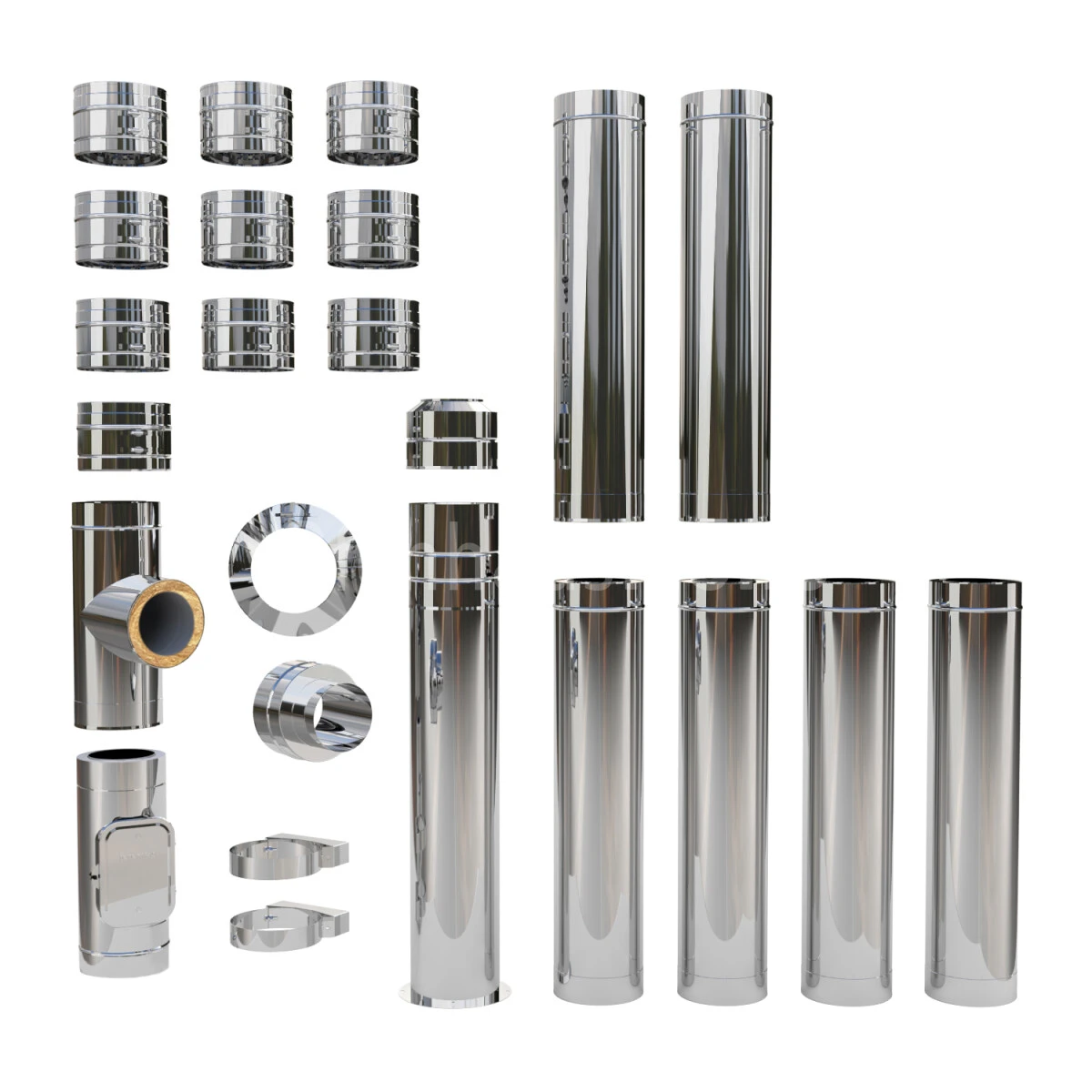 Edelstahlschornstein Doppelwandig Bausatz, Bodenmontage Der PROFI 8,30 M 4 Edelstahlschornstein Doppelwandig Bausatz, Bodenmontage Der PROFI 8,30 M – Bild 2