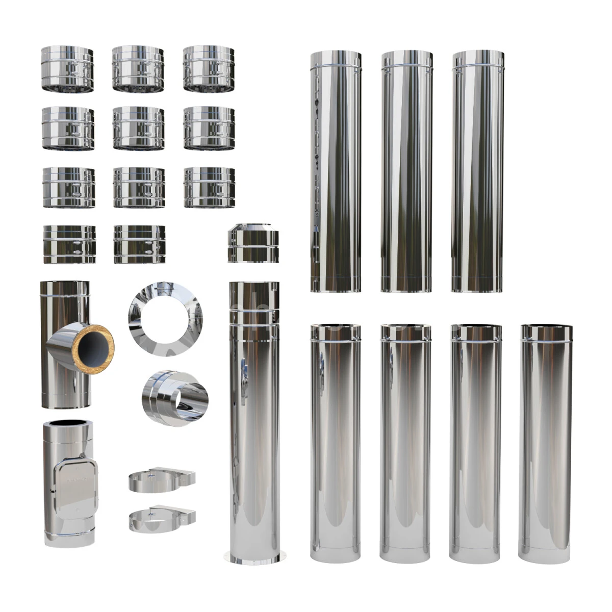 Edelstahlschornstein Doppelwandig Bausatz, Bodenmontage Der PROFI 9,30 M 4 Edelstahlschornstein Doppelwandig Bausatz, Bodenmontage Der PROFI 9,30 M – Bild 2