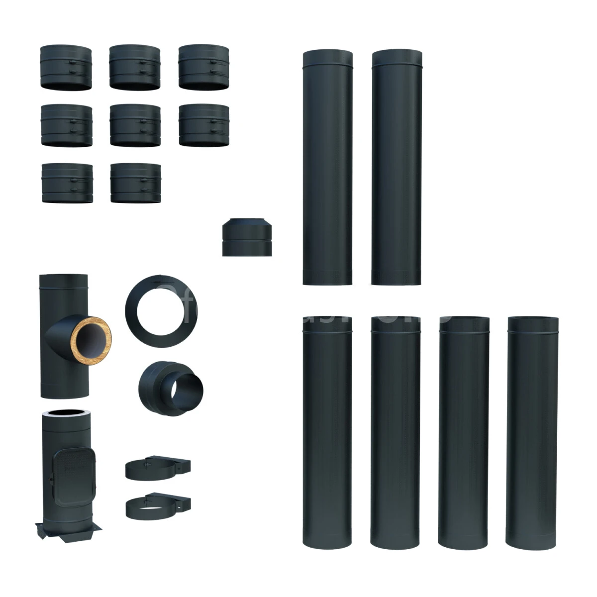 Farbiger Doppelwandiger Edelstahlschornstein Als Bausatz 7,30 M 4 Farbiger Doppelwandiger Edelstahlschornstein Als Bausatz 7,30 M – Bild 2