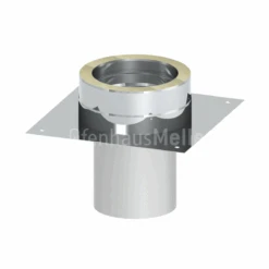 Grundplatte Für Kaminerhöhung DW-DESIGN Edelstahl Matt Geschliffen