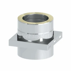 Grundplatte Für Zwischenstütze DW-DESIGN Edelstahl Matt Geschliffen