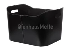 Holzkorb Imitiertes Leder, H:360 L:620 B:510mm