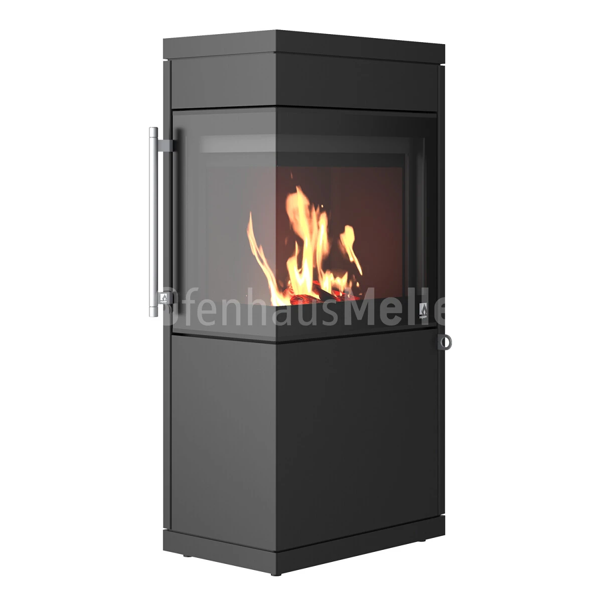 Kaminofen Drooff LIVERA PANORAMA M Schwarz 4 Kaminofen Drooff LIVERA PANORAMA M Schwarz – Bild 2