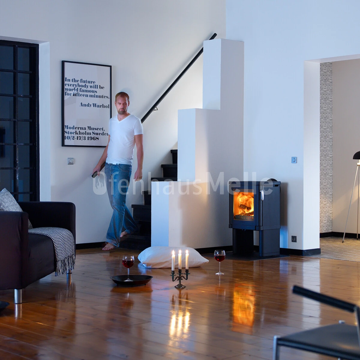 Kaminofen Gusseisen Contura 52 Schwarz 4 Kaminofen Gusseisen Contura 52 Schwarz – Bild 2