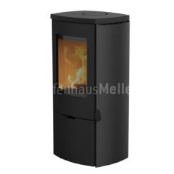 Kaminofen Lotus Mondo 30 Schwarz Mit Stahlseiten