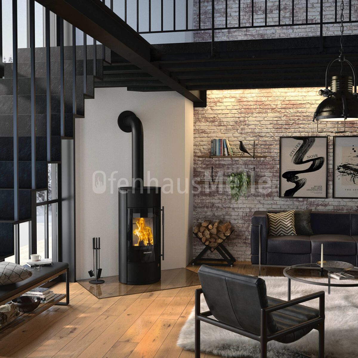 Kaminofen Oranier Polar Neo Blackline 4 Kaminofen Oranier Polar Neo Blackline – Bild 2