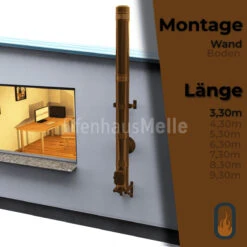 Kupferschornstein Bausatz Doppelwandig Der PROFI 3,30 M