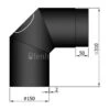 Ofenrohr Bogen 90° Mit Tür 150 Mm 2 Ofenrohr Bogen 90° Mit Tür 150 Mm -Heizgeräte Verkauf ofenrohr bogen 90 mit tuer