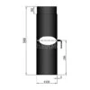Ofenrohr Rauchrohr 500 Mm Lang Mit Drosselklappe 150 Mm -Heizgeräte Verkauf ofenrohr rauchrohr 500 mm lang mit drosselklappe