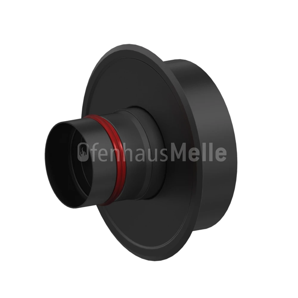 Pelletrohr SlimLine Kupplung Mauermuffe Doppelt Auf Ø130 Mm Schwarz 3 Pelletrohr SlimLine Kupplung Mauermuffe Doppelt Auf Ø130 Mm Schwarz