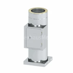 Reinigungselement Mit Tür Und Integr. Grundplatte DW-DESIGN Edelstahl Matt Geschliffen