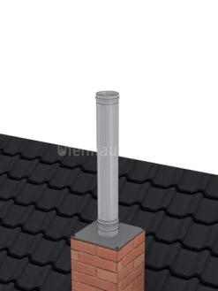 Schornsteinverlängerung Einwandig Edelstahl