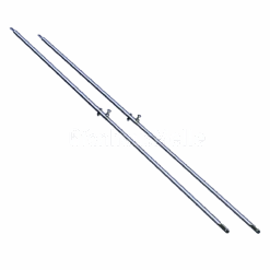 Teleskop-Rundrohr Verstellbar Für 2-Punkt-Abspannung Ohne Schelle Edelstahl