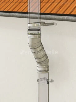 Versatz-Bogen-Set 30° Für Der PROFI, Versatz 200 Mm