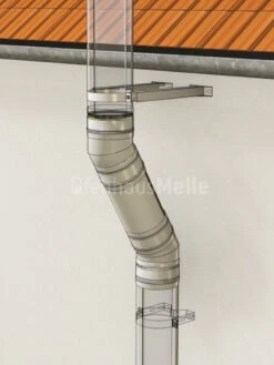 Versatz-Bogen-Set 30° Für Der PROFI, Versatz 350 Mm