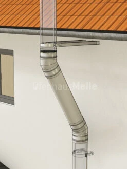 Versatz-Bogen-Set 30° Für Der PROFI, Versatz 600 Mm