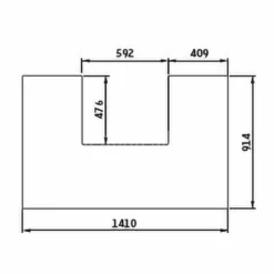 Vorlegeplatte Glas 6mm Zu Contura CI61