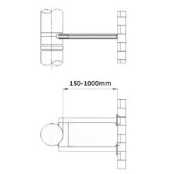 Wandhalter Verlängerung Edelstahl -Heizgeräte Verkauf wandhalter verlaengerung edelstahl3