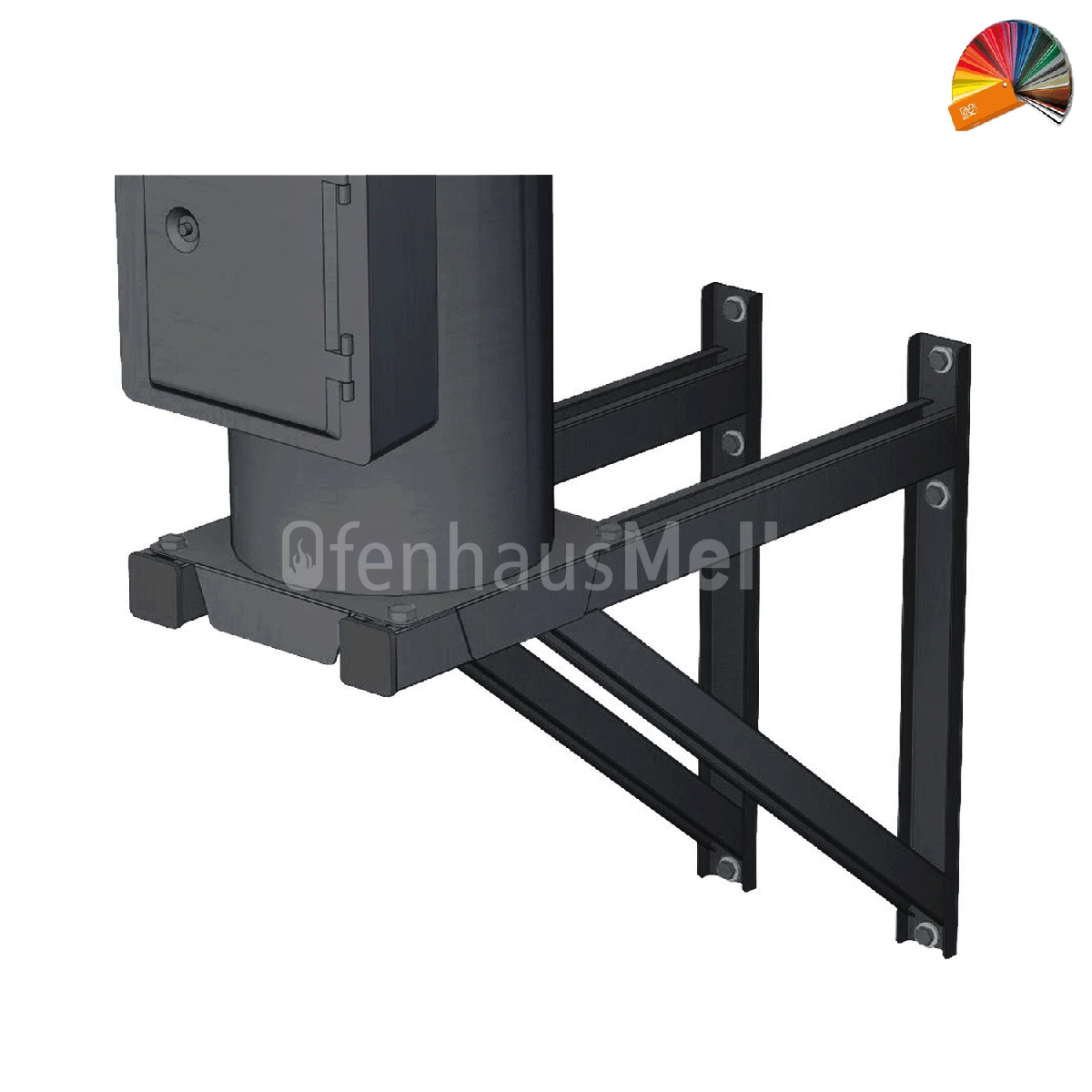 Wandkonsole Edelstahl Farbig Pulverbeschichtet 3 Wandkonsole Edelstahl Farbig Pulverbeschichtet