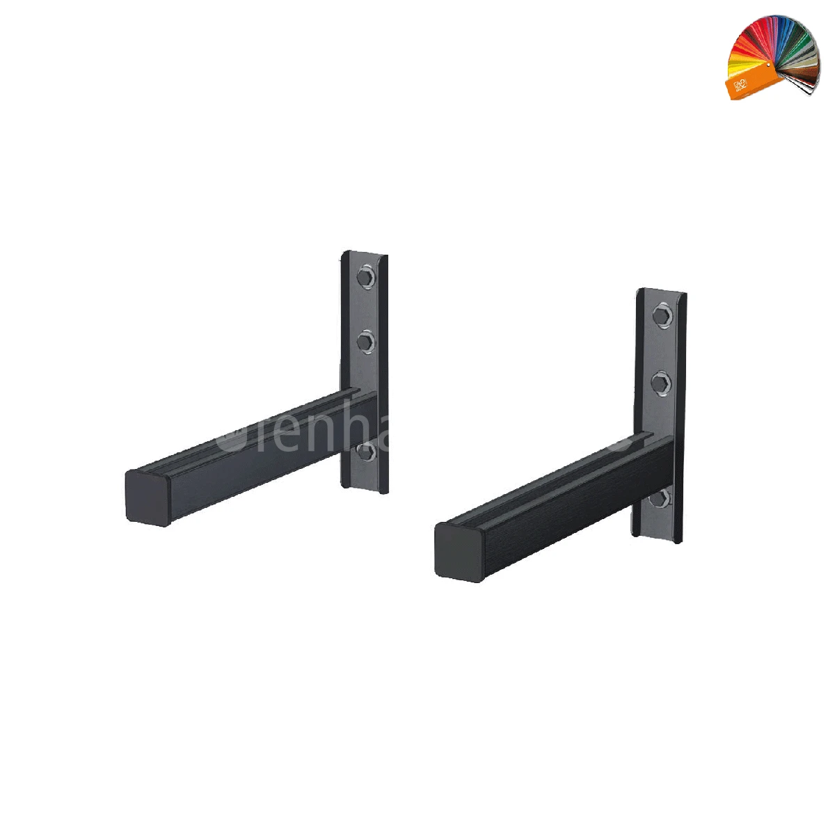 Wandkonsole Edelstahl Farbig Pulverbeschichtet 4 Wandkonsole Edelstahl Farbig Pulverbeschichtet – Bild 2