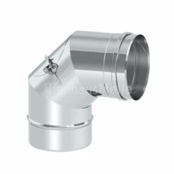 Winkel 90° Mit Revisionsöffnung, EW Edelstahl
