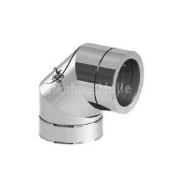 Winkel 90° Mit Revisionsöffnung (Innen) Für Der PROFI Edelstahl